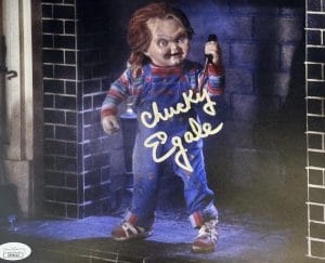 Ed Gale Signed 8X10 Photo Childs Play Chucky Horror Autograph Bas Beckett Coa 15
