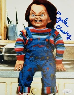 Ed Gale Signed 8X10 Photo Childs Play Chucky Horror Autograph Bas Beckett Coa 23
