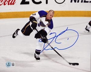 Keith Tkachuk Signed St Louis Blues 8X10 Photo Winnipeg Jets Autograph Bas J99