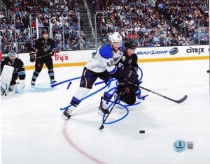 David Backes Signed St Louis Blues 8X10 Photo Boston Bruins Autograph Bas J56