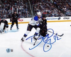 David Backes Signed St Louis Blues 8X10 Photo Boston Bruins Autograph Bas J57