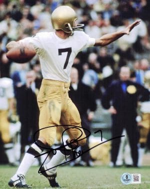 Joe Theismann Signed Notre Dame Irish 8X10 Photo Redskins Autograph Bas J77