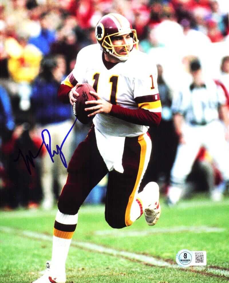 Tim Rypien Signature Mark Rypien Signed Washington Redskins 8X10 Photo Autograph Beckett Bas ...