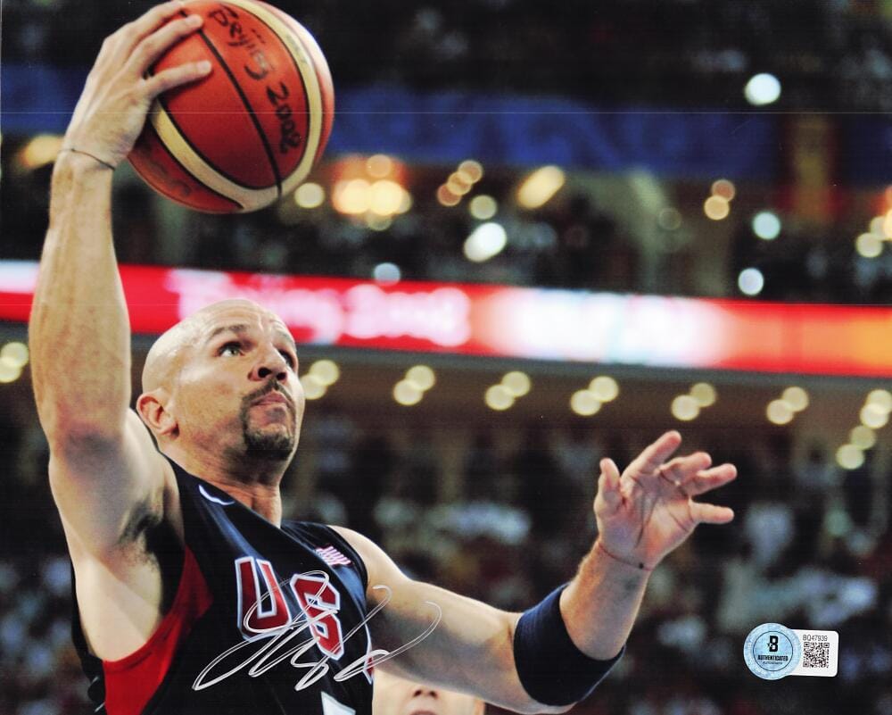 Jason Kidd Signed Team Usa 8X10 Photo Dallas Mavericks Nets Autograph Bas J39