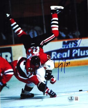 Jeremy Roenick Signed Chicago Blackhawks 8X10 Photo Coyotes Autograph Bas J52