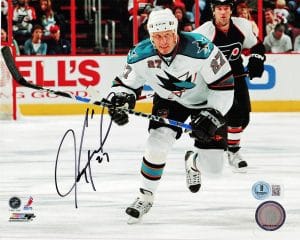Jeremy Roenick Signed San Jose Sharks 8X10 Photo Blackhawks Autograph Bas J60