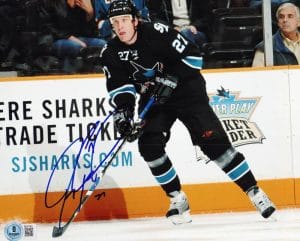 Jeremy Roenick Signed San Jose Sharks 8X10 Photo Blackhawks Autograph Bas J63