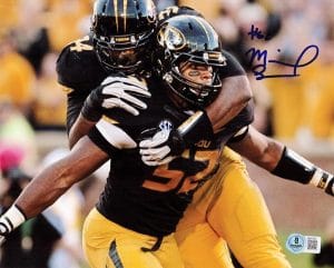 Michael Sam Signed Missouri Tigers 8X10 Photo Mizzou Autograph Bas K07