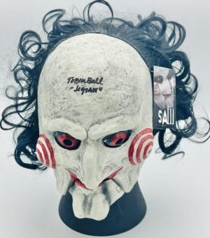 Tobin Bell Signed Full Size Billy Mask Tots Jigsaw Saw Autograph Horror Bas 113