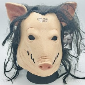 Tobin Bell Signed Full Size Pig Mask Tots Jigsaw Saw Autograph Billy Bas 107