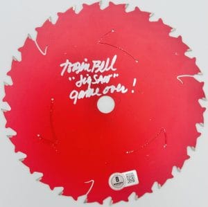 Tobin Bell Signed 7" Circular Saw Blade Billy Jigsaw Horror Autograph Bas 096