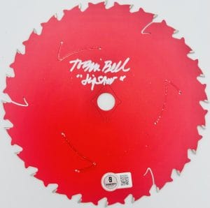 Tobin Bell Signed 7" Circular Saw Blade Billy Jigsaw Horror Autograph Bas K095