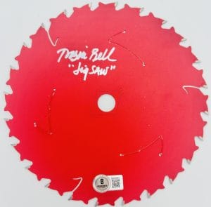 Tobin Bell Signed 7" Circular Saw Blade Billy Jigsaw Horror Autograph Bas K094