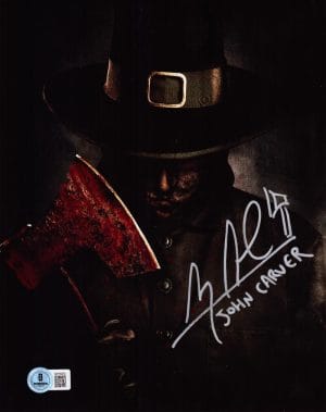 Alex Armbruster Signed 8X10 Thanksgiving Photo John Carver Horro Autograph Bas 5