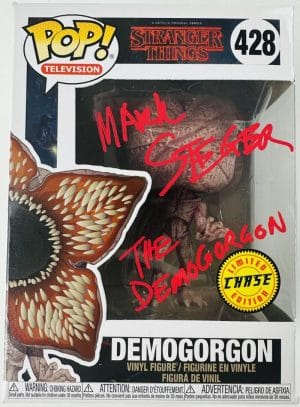 Mark Steger Signed Demogorgon Chase Funko Pop Stranger Things Autograph Bas 017