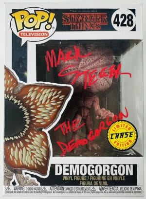 Mark Steger Signed Demogorgon Chase Funko Pop Stranger Things Autograph Bas 014