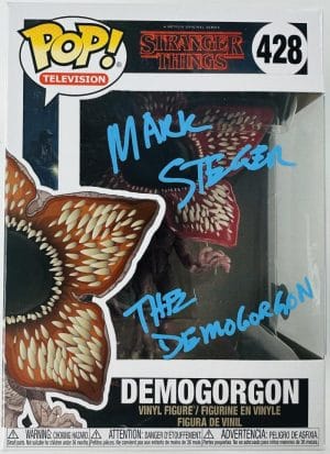 Mark Steger Signed Demogorgon Funko Pop 428 Stranger Things Autograph Bas 034