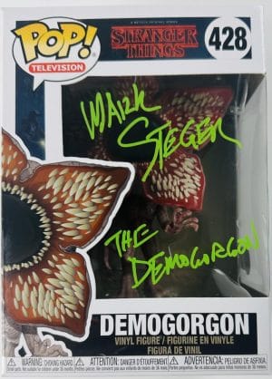 Mark Steger Signed Demogorgon Funko Pop 428 Stranger Things Autograph Bas 996