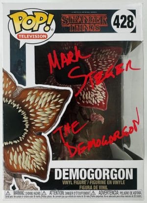 Mark Steger Signed Demogorgon Funko Pop 428 Stranger Things Autograph Bas 000