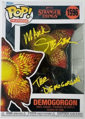 Mark Steger Signed Demogorgon Funko Pop 1596 Stranger Things Autograph Bas 030