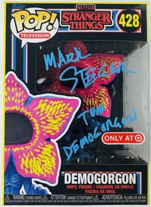 Mark Steger Signed Demogorgon Black Light Funko Stranger Things Autograph Bas 42