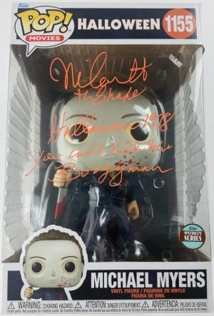 Nick Castle Signed Michael Myers Funko 1155 10" Halloween Horror Autograph Bas 1