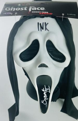 Spencer Charnas Signed Ghost Face Mask Ice Nine Kills Scream Autograph Bas 82