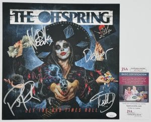 The Offspring Signed Let The Bad Times Roll 11X11 Insert Dexter Holland Jsa J33