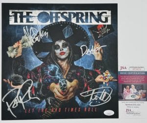 The Offspring Signed Let The Bad Times Roll 11X11 Insert Kevin Noodles Jsa J32