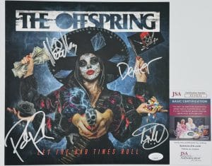 The Offspring Signed Let The Bad Times Roll 11X11 Insert Kevin Noodles Jsa J31