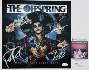 The Offspring Signed Let The Bad Times Roll 11X11 Insert Kevin Noodles Jsa K34