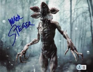 Mark Steger Signed 8X10 Photo Demogorgon Stranger Things Autograph Bas 827