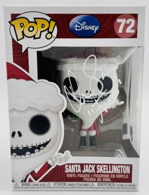 Chris Sarandon Signed Disney Santa Jack Skellington Funko Christmas Beckett K96