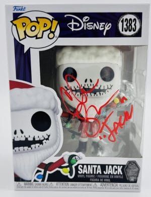 Chris Sarandon Signed Disney Santa Jack Skellington Funko Christmas Beckett K14