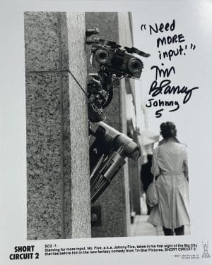 Tim Blaney Signed Johnny 5 8X10 Photo Autograph Short Circuit Five Jsa Coa 597