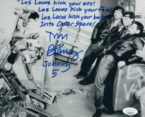 Tim Blaney Signed Johnny 5 8X10 Photo Autograph Short Circuit Five Jsa Coa 603