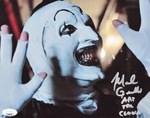 Mike Giannelli Signed All Hallows Eve 8X10 Photo Terrifier Art The Clown Jsa 476