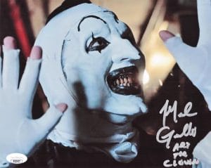 Mike Giannelli Signed All Hallows Eve 8X10 Photo Terrifier Art The Clown Jsa 477