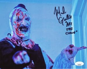 Mike Giannelli Signed All Hallows Eve 8X10 Photo Terrifier Art The Clown Jsa 540