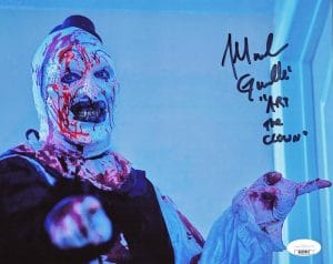 Mike Giannelli Signed All Hallows Eve 8X10 Photo Terrifier Art The Clown Jsa 541