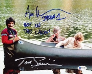 Tom Savini Ari Lehman Signed 8X10 Photo Jason Voorhees Friday The 13Th Bas 731