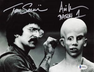 Tom Savini Ari Lehman Signed 8X10 Photo Jason Voorhees Friday The 13Th Bas 735