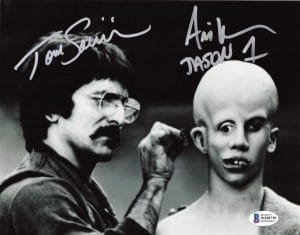 Tom Savini Ari Lehman Signed 8X10 Photo Jason Voorhees Friday The 13Th Bas 730