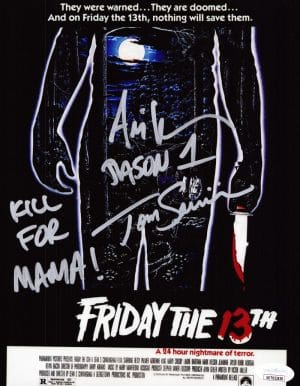 Tom Savini Ari Lehman Signed 8X10 Photo Jason Voorhees Friday The 13Th Jsa 859
