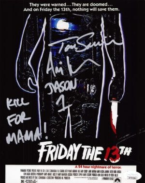 Tom Savini Ari Lehman Signed 8X10 Photo Jason Voorhees Friday The 13Th Jsa 861