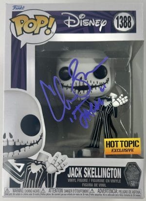 Chris Sarandon Signed Jack Skellington Funko Nightmare Before Christmas Bas 595