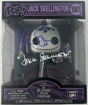 Chris Sarandon Signed Jack Skellington Funko Nightmare Before Christmas Bas 827