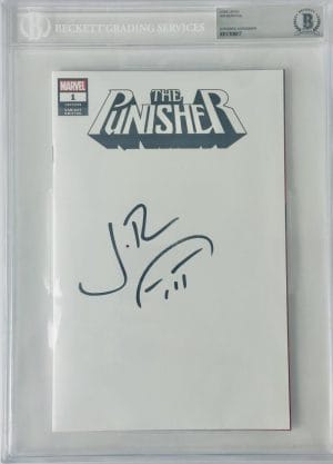 Jon Bernthal Signed Punisher Legacy Logo Marvel Sketch Variant Comic Book #1 817