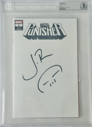 Jon Bernthal Signed Punisher Legacy Logo Marvel Sketch Variant Comic Book #1 811