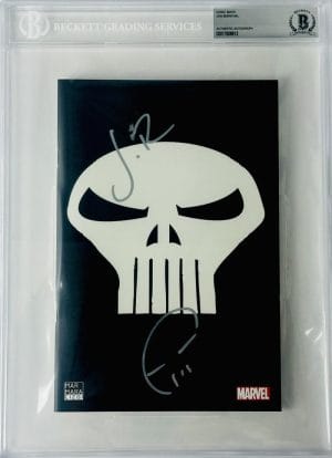 Jon Bernthal Signed Punisher Kills Marvel Glow In The Dark Paralel Variant Bas 2